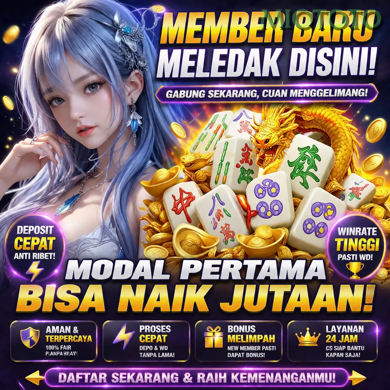 Main miototoq Menang Jackpot Besar